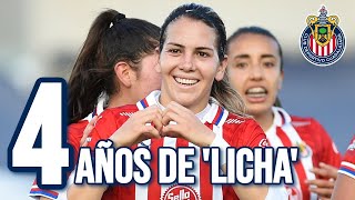 Un año más del debut de Alicia Licha Cervantes con Chivas Femenil 🔴⚪️ ⚽️ [upl. by Aleedis469]