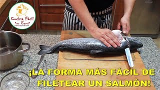 LA FORMA MÁS FÁCIL DE FILETEAR UN SALMÓN [upl. by Amal]