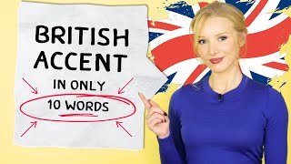 🇬🇧 10 WORDS TO LEARN BRITISH ACCENT Modern RP [upl. by Jaqitsch]