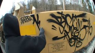 Graffiti  Evil Handstyles with Big Miles ONE  Stompdown Killaz Graffiti [upl. by Naquin]