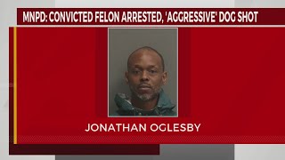 Convicted felon arrested aggressive dog shot [upl. by Chong600]