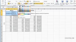 Cómo aplicar bordes y sombreado en Excel [upl. by Towroy246]