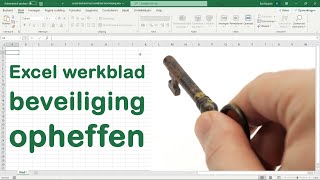 Excel werkblad beveiliging wachtwoord opheffen [upl. by Elvira934]