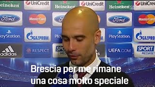 Sentite cosa dice Pep Guardiola sul Brescia [upl. by Yenttihw]