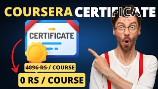 How to get PAID Coursera Courses certificates for FREE in 2024 [upl. by Okikuy552]