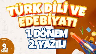 9 Sınıf 1Dönem 2 Yazılı Hazırlık I Türk Dili Ve Edebiyatı [upl. by Rolyat]