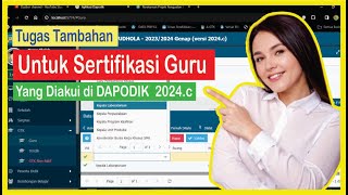 Tugas Tambahan Untuk Guru Sertifikasi Guru Yang Diakui di DAPODIK [upl. by Yeliab]