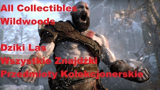 God of War All Collectibles Wildwoods Dziki Las Wszystkie Znajdźki Przedmioty Kolekcjonerskie [upl. by Moreland563]