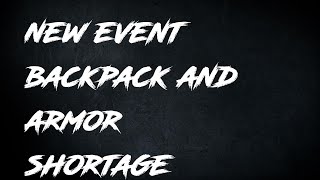 NEW EFT Event Backpack and Armor SOLD OUT Shortage [upl. by Hedvah513]