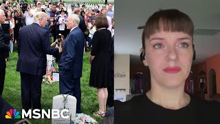 Desecrated by Donald Trump Widow of former marine calls out Trump’s Arlington photoop [upl. by Aralc]