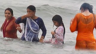 COXS BAZAR SEA BEACH  SHUGONDHA BEACH  Sea Bath Activities and Beach Walk [upl. by Sobel]