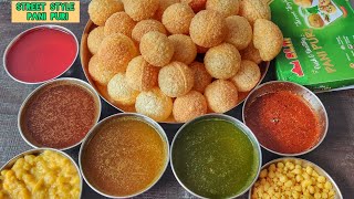 Street Style Pani Puri in 4 Different Flavours Ready to Make Pani Puri Kit from SLM Spices [upl. by Patrizius]