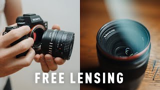 Free Lensing  Lens Whacking Tutorial  HOW TO FREE LENS for photography or filmmaking [upl. by Birgit]