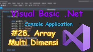 Vbnet Console 28 Array Multi Dimensi [upl. by Riggins182]