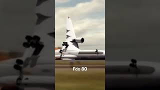 fdx80 and asiana 214 plane aviation [upl. by Htial]