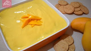 CARLOTA DE MANGO  Postre muy fácil y sin horno  Fersi Postres [upl. by Fancy]