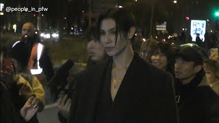 Raul Murakami Maito 村上真都ラウール Snow Man leaving Ami Menswear FallWinter show in Paris  180124 [upl. by Notlem]