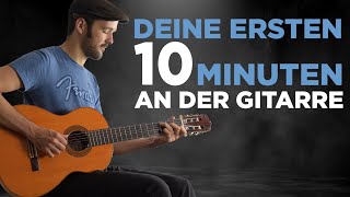 Für Anfänger  erste Schritte an der Gitarre schnell erklärt [upl. by Hinda]