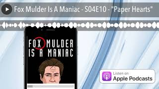 Fox Mulder Is A Maniac  S04E10  quotPaper Heartsquot [upl. by Eladnwahs]