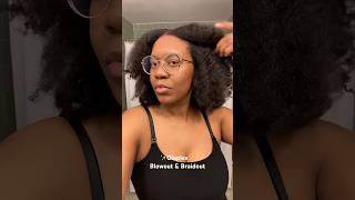 💫 Olaplex  Natural Hair Blowout braidout haircare [upl. by Anaidni]