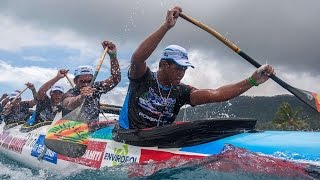 John Puakea Teaches the Tahitian Canoe Paddling Technique [upl. by Namruht]