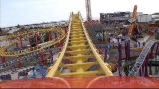 Millennium Roller Coaster POV Fantasy Island Skegness UK England [upl. by Ellivro]