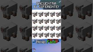 ENCUENTRA el Diferente en minecraft  quiz puzzle [upl. by Ateloj]