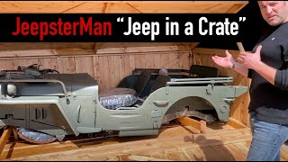 1942 Willys MB quotJeep in a Cratequot  JeepsterMan [upl. by Erodaeht]