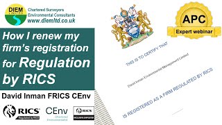 How I renew my firm’s registration for Regulation by RICS [upl. by Assenyl]