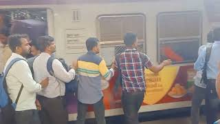 Borivali Station Live video Local train Mumbai [upl. by Nedle471]