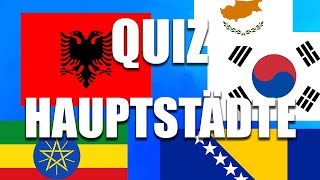 Hauptstädte Quiz  Schwierigkeit mittel [upl. by Tirb]