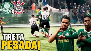 MUITA TRETA E EXPULSÃO NO CLÁSSICO PALMEIRAS x CORINTHIANS Veiga x Garro [upl. by Noinatrad]