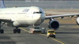 Streik am Flughafen Frankfurt [upl. by Acenahs]