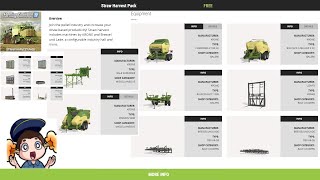 FS22 Straw Harvest Pack mod dlc [upl. by Carbone]