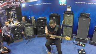 Jonas Hellborg bass solo at NAMM 2020  EBS Sweden [upl. by Yeltrab]