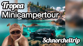 Schnorchel Abenteuer in den glasklaren türkisblauen Buchten von Tropea  Minicampertour 2024 Vlog 6 [upl. by Ern532]