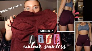 Gymshark haul  New LiftContour Seamless Review  size 1012  Vlogmas day 13 [upl. by Annaiek]