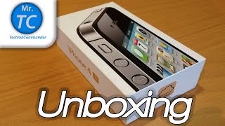 iPhone 4S schwarz 32 GB Unboxing HD DeutschGerman  MrTechCommander [upl. by Nawuj]