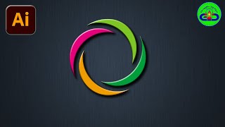 সার্কেল লোগো ডিজাইন  Circle Logo Design in illustrator Tutorials  Bangla  Graphic Design [upl. by Nodyarb]