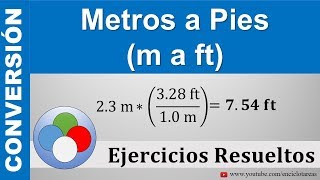 Conversión de Metros a Pies m a ft  Parte 2 [upl. by Dorlisa]