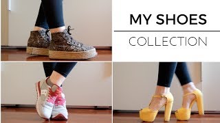 MY SHOES COLLECTION  Scarpe indossate  Sneakers stivali tacchi [upl. by Marela]