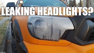 Waterproofing and Sealing the Aquariums Headlights on My Toyota Tacoma [upl. by Erdman89]