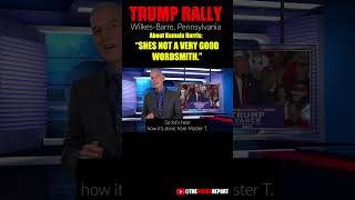 TRUMP quotI DONT RAMBLEquot RALLY WILKESBARRE PA trump trumpnews politics comedy [upl. by Norvin]