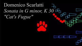 Scarlatti Sonata in G minor K 30 quotCats Fuguequot [upl. by Orlene]