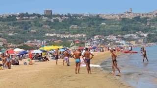 Beach in Vasto Adriatic coast Italy [upl. by Yditsahc]