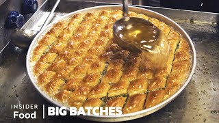 How 20000 Pieces Of Baklava Are Handmade Every Week In Gaziantep Turkey  Big Batches [upl. by Cutler370]