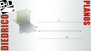 Trazas del plano Sistema diédrico [upl. by Heller]