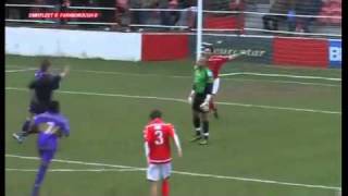 Fastest Red Card ever in Football Preston Edwards  Ebbsfleet United 03 Farnborough [upl. by Amjan]