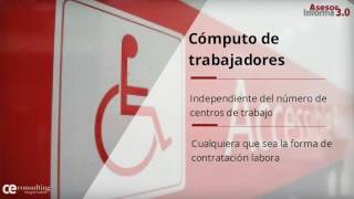 ¿Conoces la obligación de contratar a trabajadores discapacitados  Asesor Informa 30 Julio [upl. by Ettelohcin]