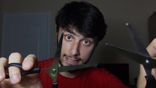 ASMR Amateur Barber Cuts Your Hair Lots of Snips Snips amp Talking [upl. by Ainaj975]